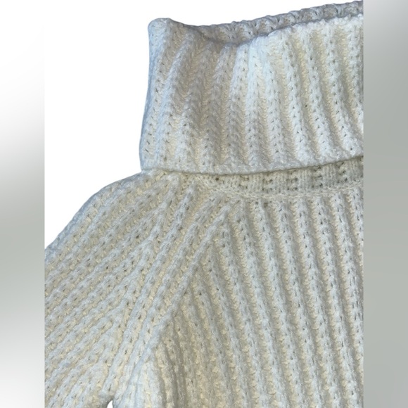 Jason Wu Cozy Ivory Chunky Shaker Turtleneck Sweater Size Small - Picture 5 of 10